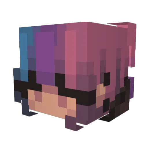 ZUMOAR11 Minecraft avatar head, 3D render