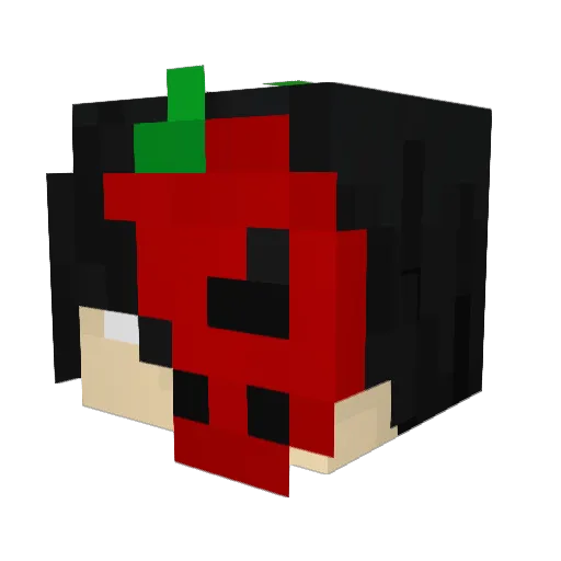 ZUXXY_SAMA Minecraft avatar head, 3D render
