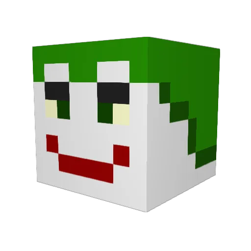ZVERSOX Minecraft avatar head, 3D render