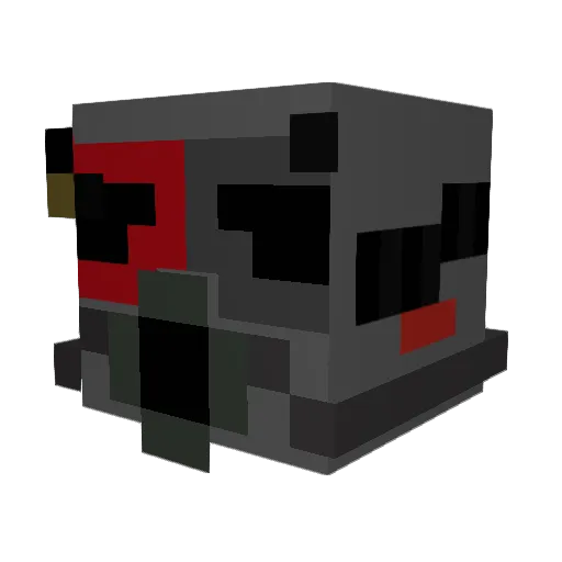 ZVIGS Minecraft avatar head, 3D render