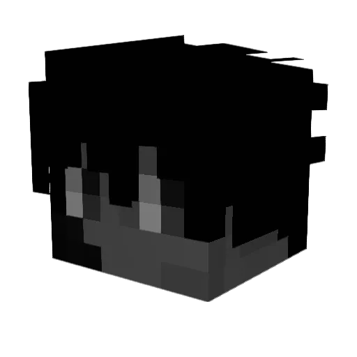 ZW6 Minecraft avatar head, 3D render