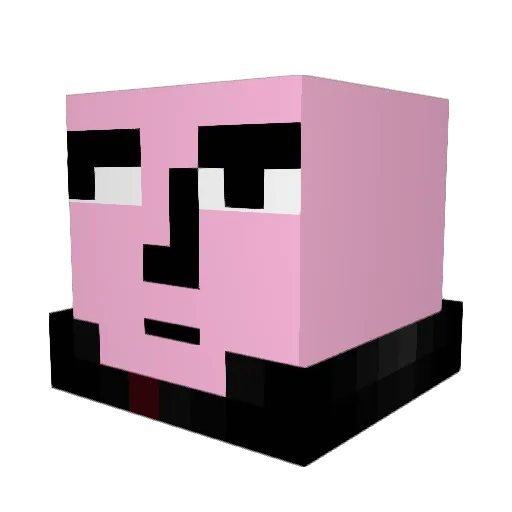ZWIGGO Minecraft avatar head, 3D render