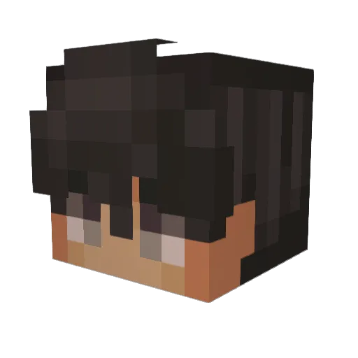 ZWTS Minecraft avatar head, 3D render
