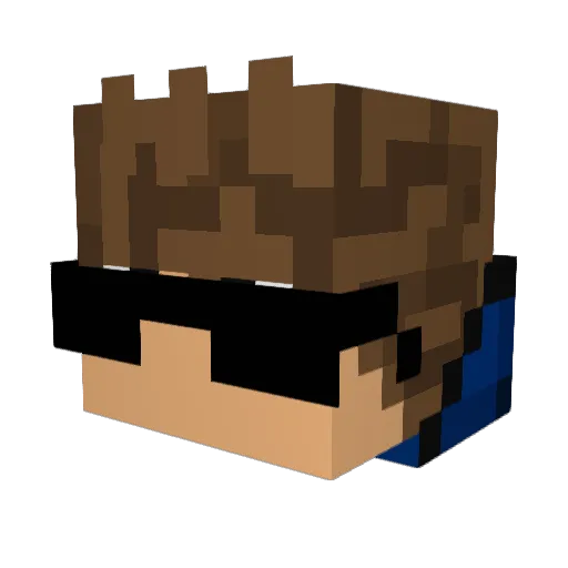 ZWomboComboZ_HD Minecraft avatar head, 3D render
