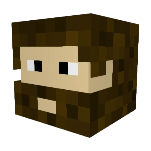 ZX3n0i Minecraft avatar head, 3D render
