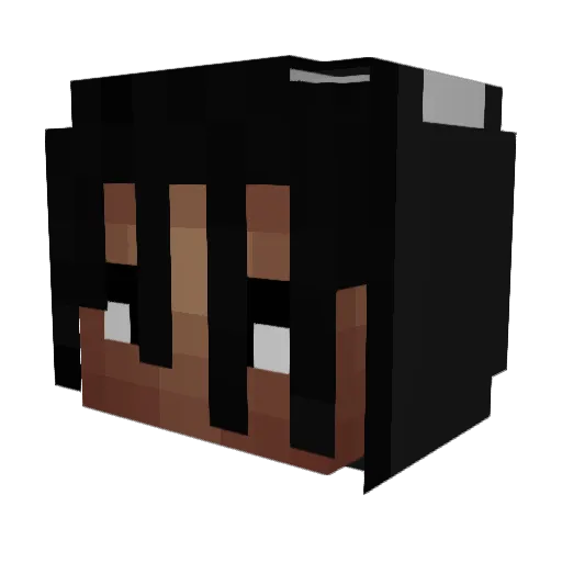 ZXCslowmode Minecraft avatar head, 3D render