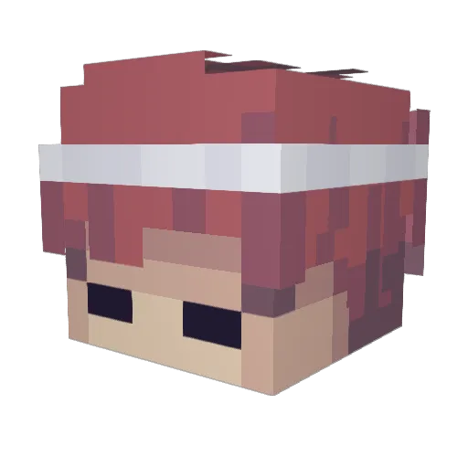 ZXXXI Minecraft avatar head, 3D render