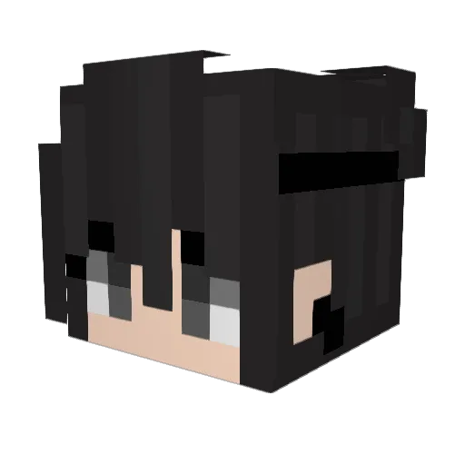 ZYFQ Minecraft avatar head, 3D render