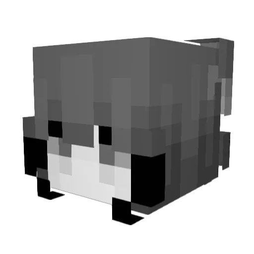 ZYFine Minecraft avatar head, 3D render