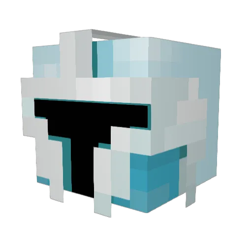 ZYN22 Minecraft avatar head, 3D render