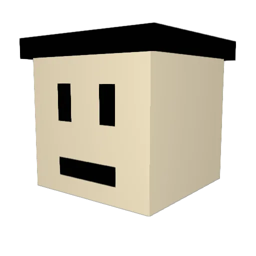 ZYSIM Minecraft avatar head, 3D render