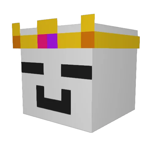 ZYSM9 Minecraft avatar head, 3D render