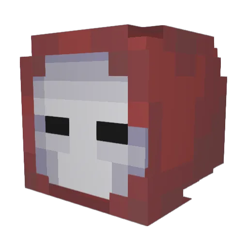 ZYX_145 Minecraft avatar head, 3D render