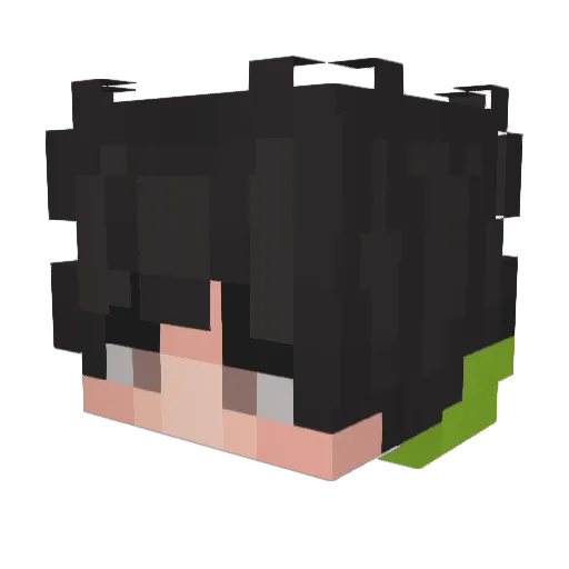 ZYY113 Minecraft avatar head, 3D render