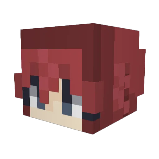 ZYllandenberg Minecraft avatar head, 3D render