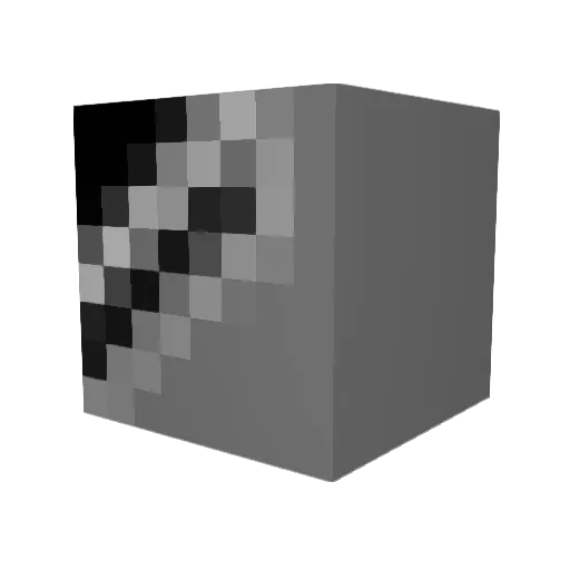 ZYzzlo Minecraft avatar head, 3D render