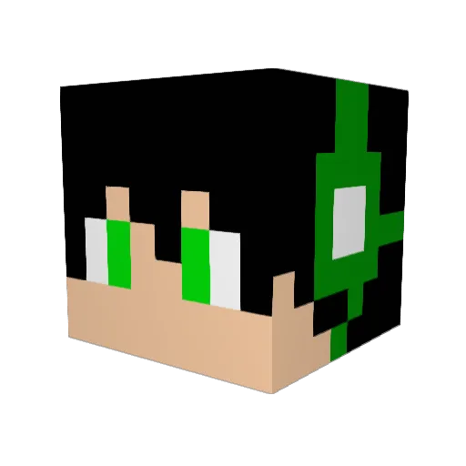 ZZ4PP Minecraft avatar head, 3D render