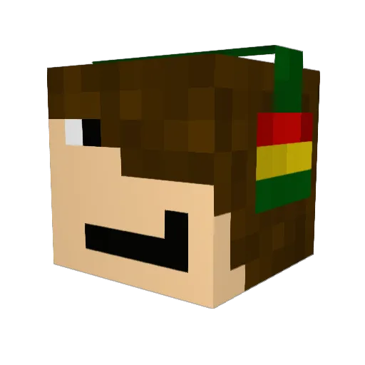 ZZANDERZAKZ Minecraft avatar head, 3D render