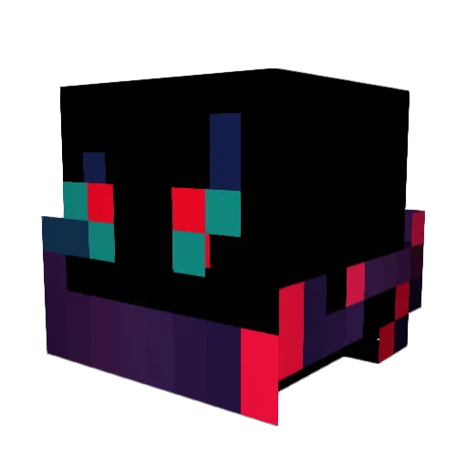 ZZB01 Minecraft avatar head, 3D render