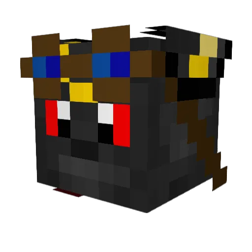 ZZENO98 Minecraft avatar head, 3D render