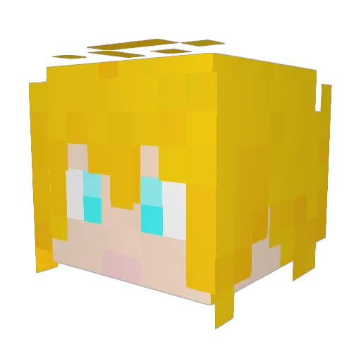 ZZQquan Minecraft avatar head, 3D render