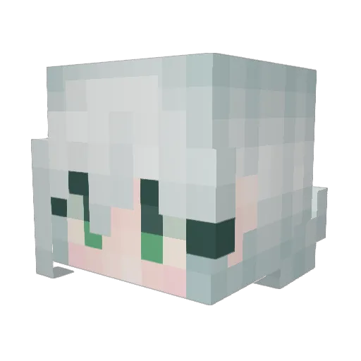 ZZSayed Minecraft avatar head, 3D render