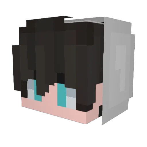 ZZX7514 Minecraft avatar head, 3D render