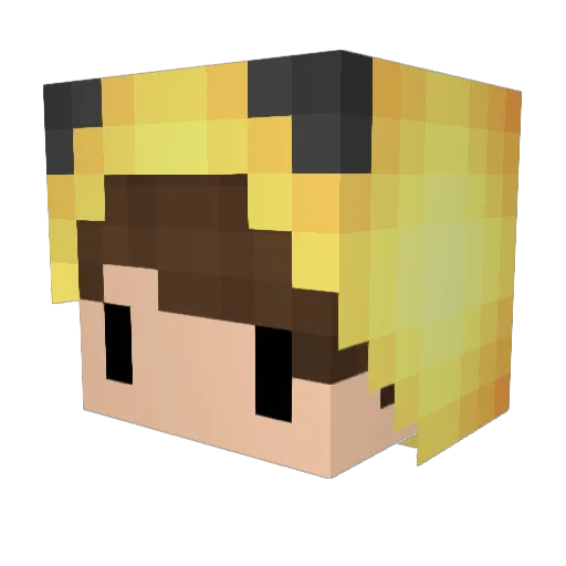 ZZZorex Minecraft avatar head, 3D render