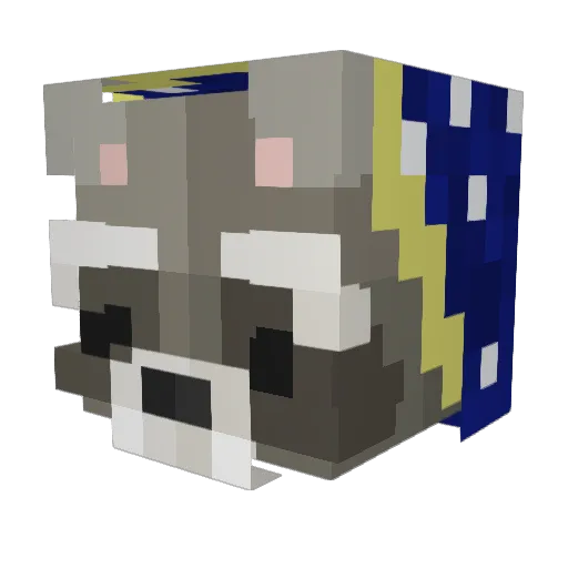 ZZachary Minecraft avatar head, 3D render