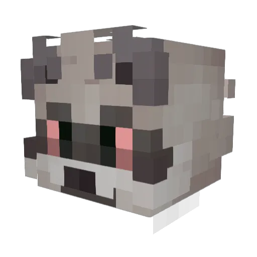 ZZoPAH Minecraft avatar head, 3D render