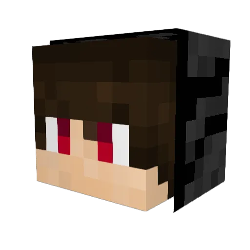 ZZxswat Minecraft avatar head, 3D render