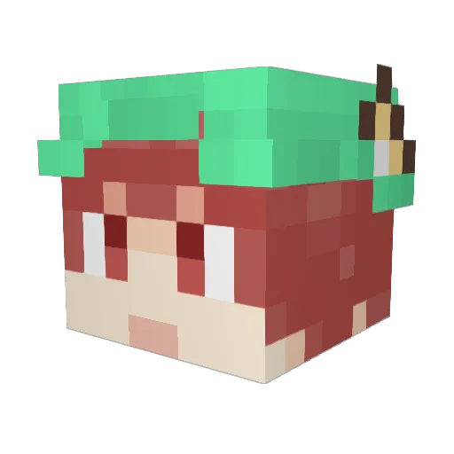 Z_D_CSZ Minecraft avatar head, 3D render