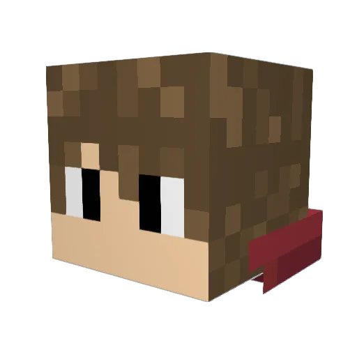 Z_Dart Minecraft avatar head, 3D render