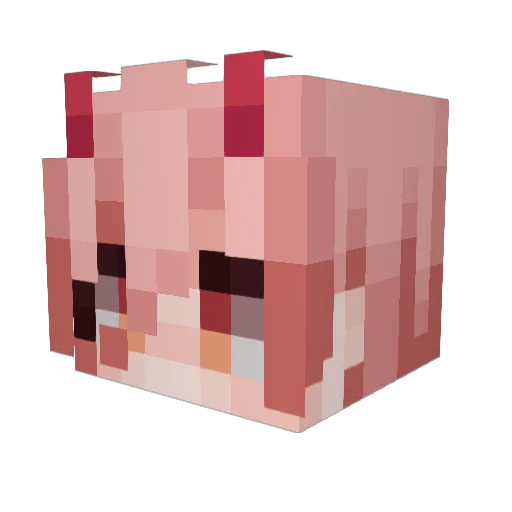 Z_FrGoat_Z Minecraft avatar head, 3D render