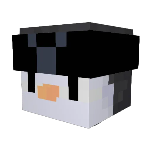 Z_V1B3_Z Minecraft avatar head, 3D render