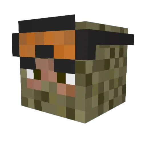 Z_VAGNER_Z Minecraft avatar head, 3D render