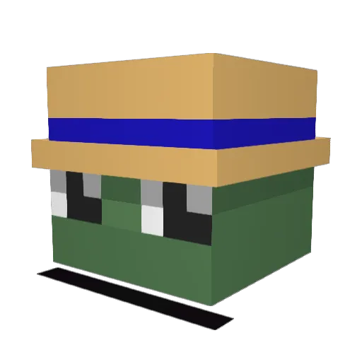 Z_fury_Z Minecraft avatar head, 3D render