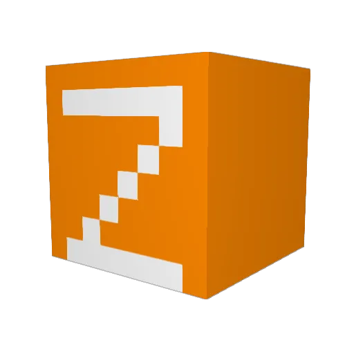 Z_ishere1 Minecraft avatar head, 3D render