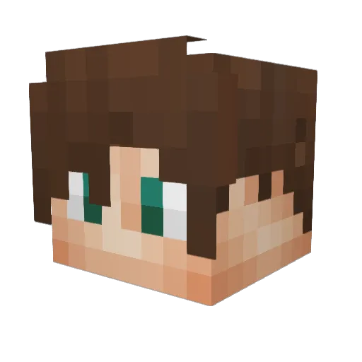 Z_jay Minecraft avatar head, 3D render