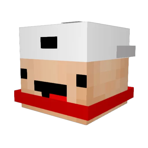 Za2re_ Minecraft avatar head, 3D render