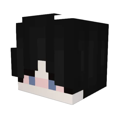 ZaBYT Minecraft avatar head, 3D render