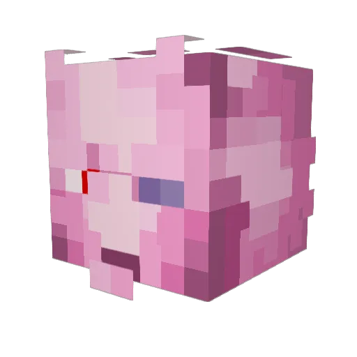 ZaBathroom Minecraft avatar head, 3D render
