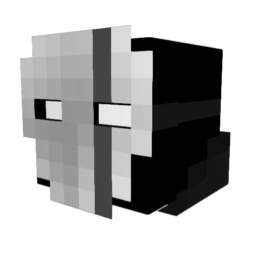 ZaEpu Minecraft avatar head, 3D render
