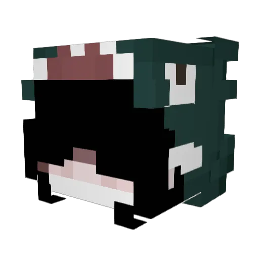 ZaKren_ Minecraft avatar head, 3D render