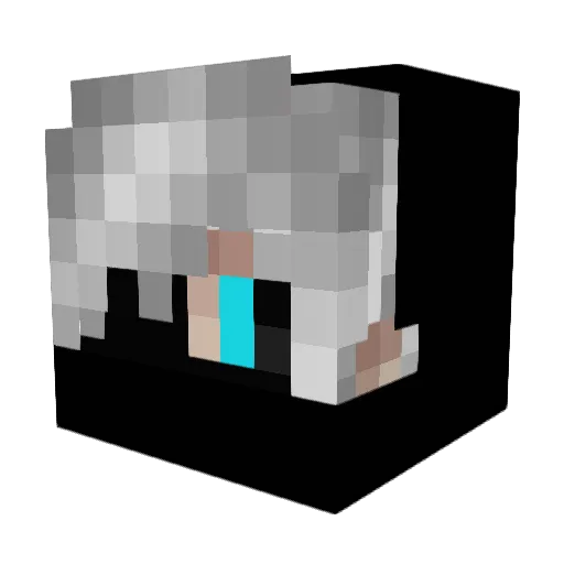 ZaNaxo Minecraft avatar head, 3D render