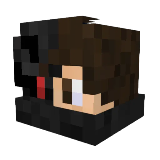 ZaPper_King Minecraft avatar head, 3D render