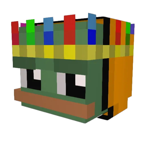 ZaRoX_FR Minecraft avatar head, 3D render