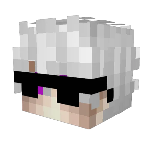 ZaWoN Minecraft avatar head, 3D render