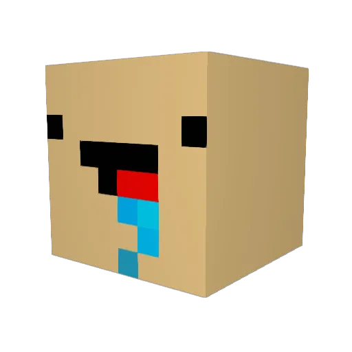 ZaYmerXX Minecraft avatar head, 3D render