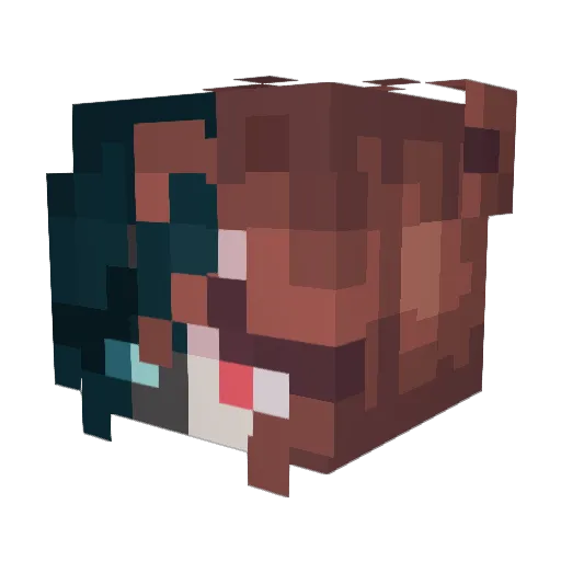 Za_Smoka Minecraft avatar head, 3D render